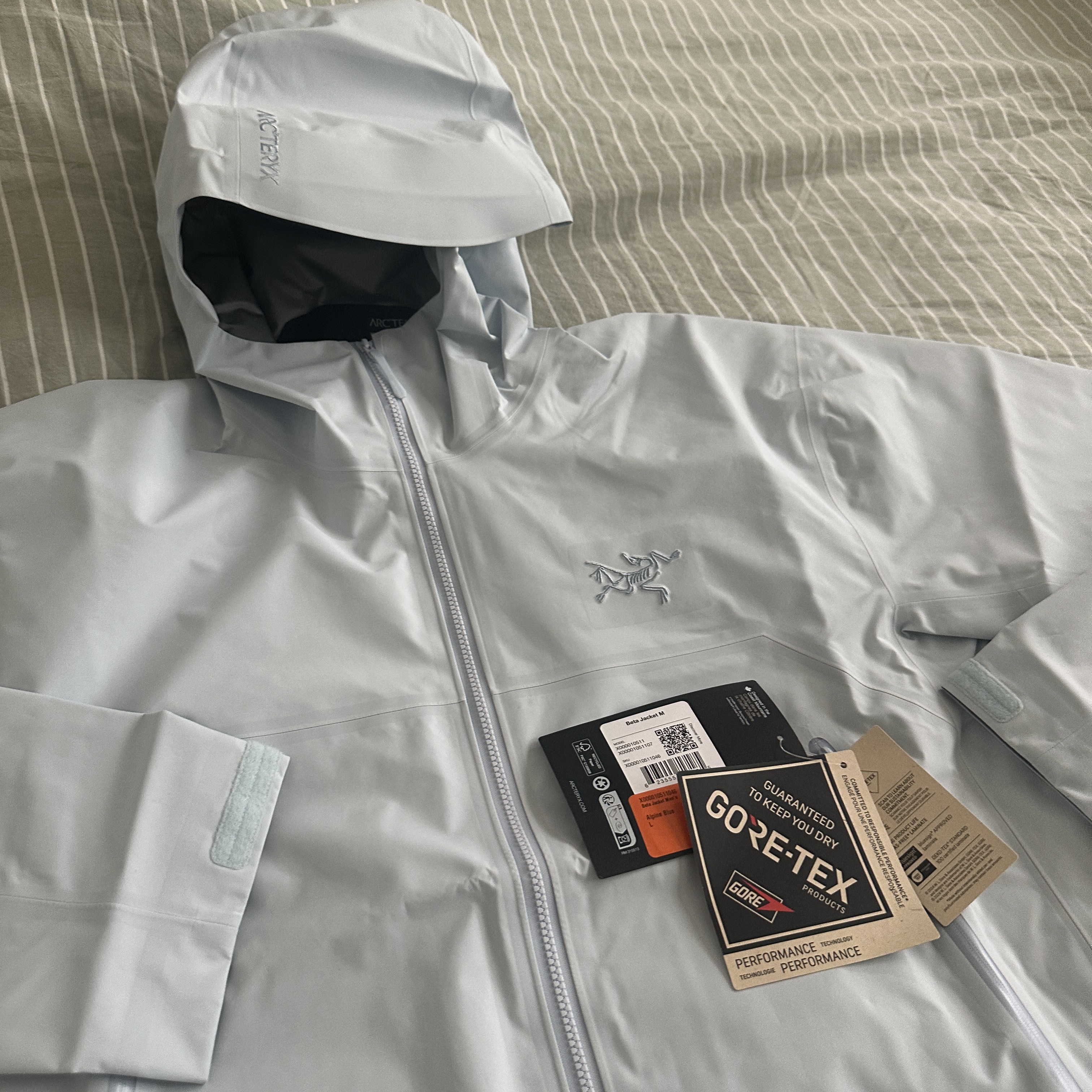 Arc'teryx Beta Jacket Alpine Blue 착용 스타일 - 2