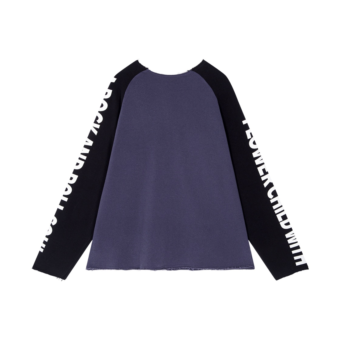 톤슬 그래픽 프린트 나그랑 맨투맨 퍼플(TONSIL Graphic Print Raglan Sweatshirt Purple) - 2
