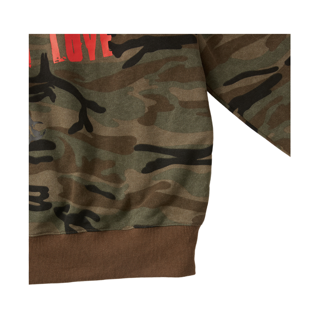 톤슬 그래픽 프린트 퍼 집업 후드 카모 브라운(TONSIL Graphic Printed Fur Hooded Zip-Up Sweat Brown) - 5