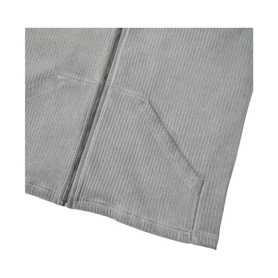 톤슬 더티 워싱 골지 집업 후드 카키(TONSIL Dirty Washing Ribbed Zip-Up Hoodie Khaki) - 6