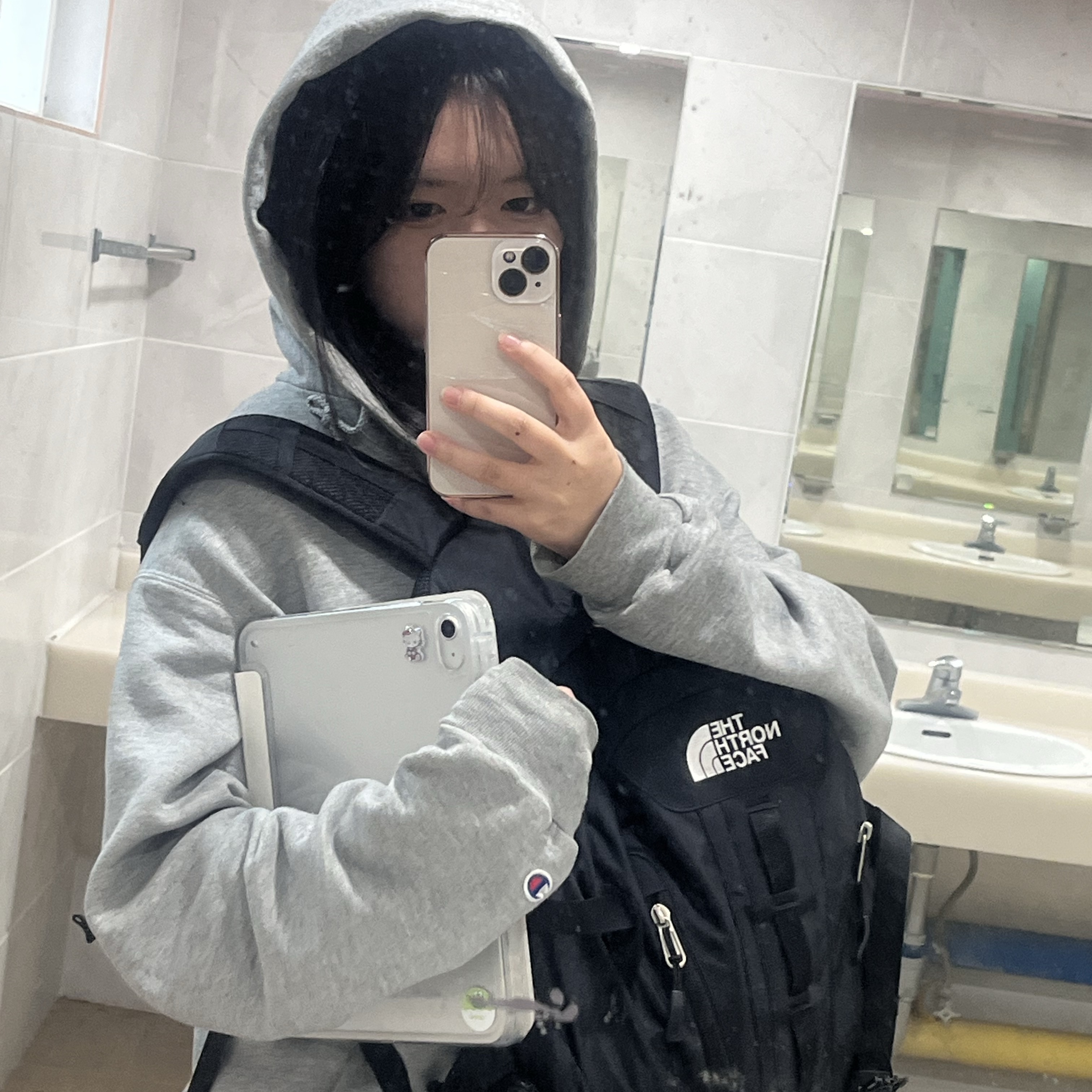 The North Face Big Shot Black 착용 스타일 - 1