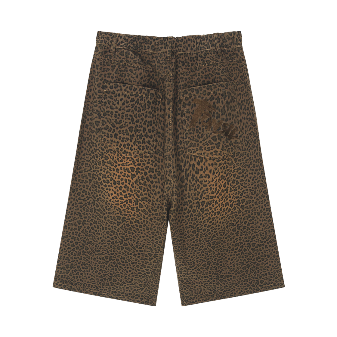 톤슬 워싱 레오파드 버뮤다 팬츠 브라운(TONSIL Washed Leopard Bermuda Pants Brown) - 2