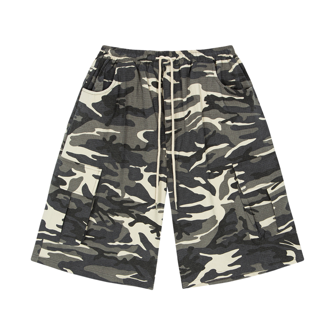 톤슬 립스탑 카모 버뮤다 팬츠 베이지(TONSIL Ripstop Camouflage Bermuda Pants Beige)