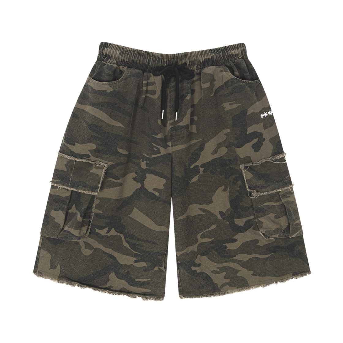 톤슬 빈티지 카모 롱 버뮤다 팬츠 카키(TONSIL Vintage Camo Long Bermuda Pants Khaki)