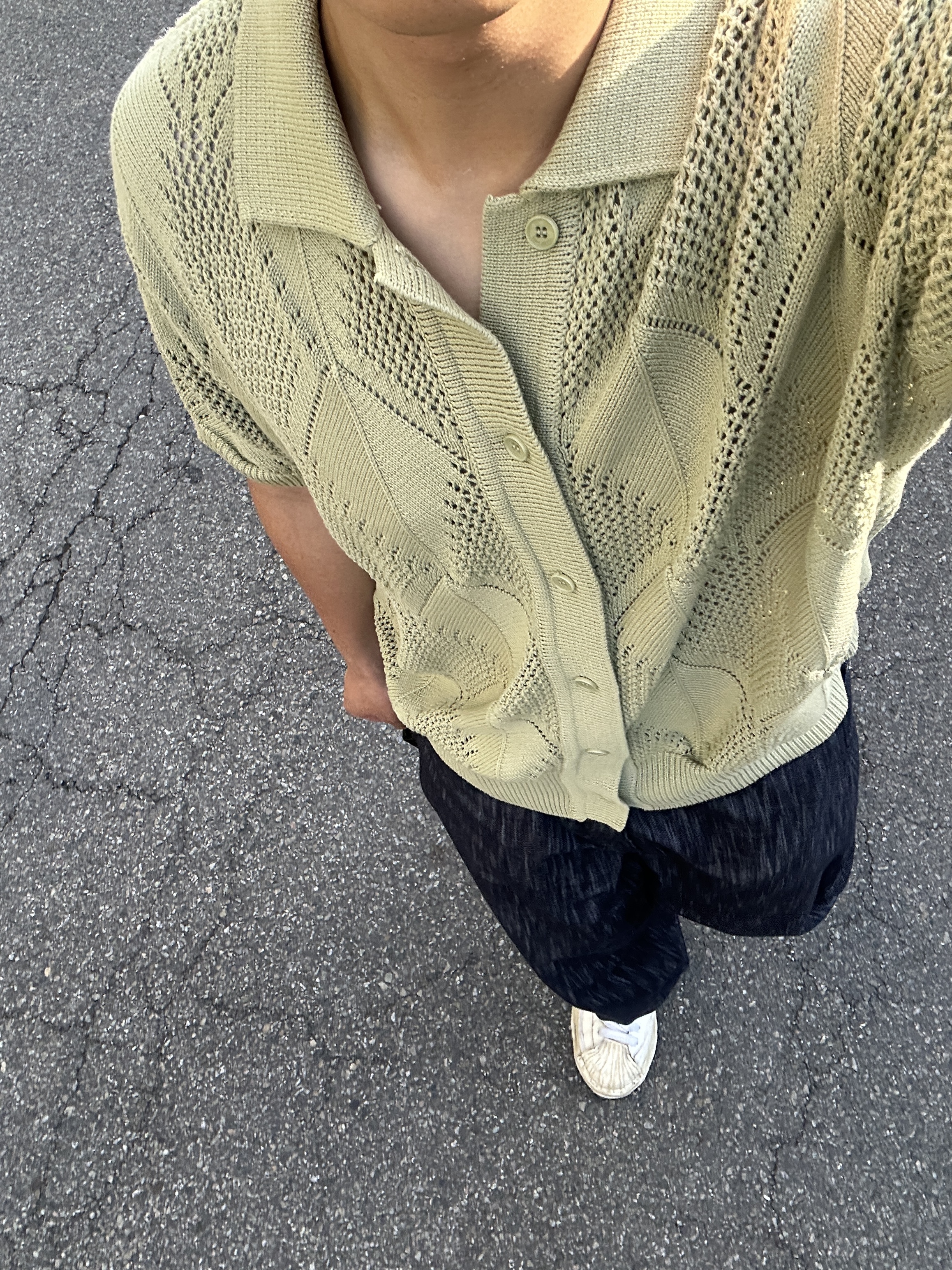 Maison Mihara Yasuhiro Blakey OG Sole Silicon Coating Canvas Low-top Sneakers 착용 스타일