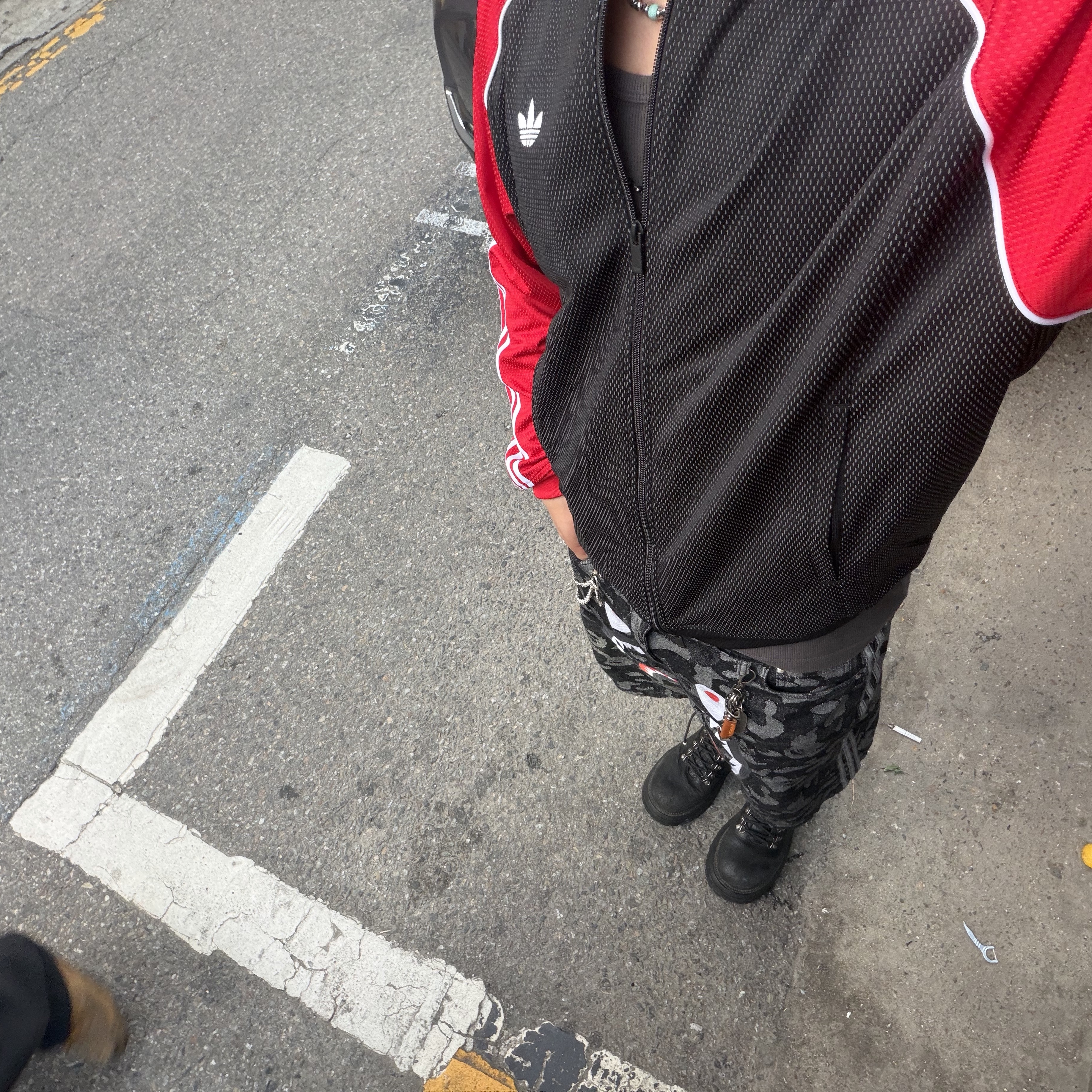 Adidas x BAPE Shark Denim Shorts Black - KR Sizing 착용 스타일