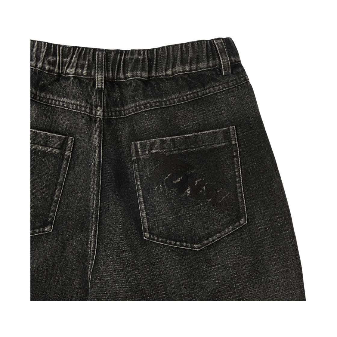 톤슬 워싱 플리츠 밴딩 데님 팬츠 블랙(TONSIL Washed Pleats Denim Pants Black) - 6