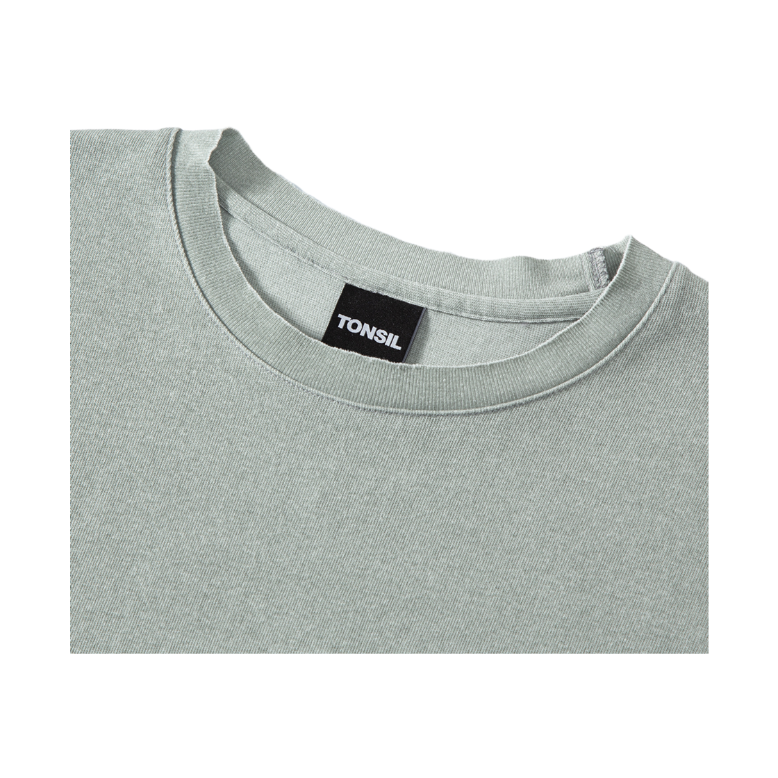 톤슬 피그먼트 컷오프 반팔 티셔츠 민트(TONSIL Pigment Cutoff Short Sleeve T-Shirt Mint) - 3