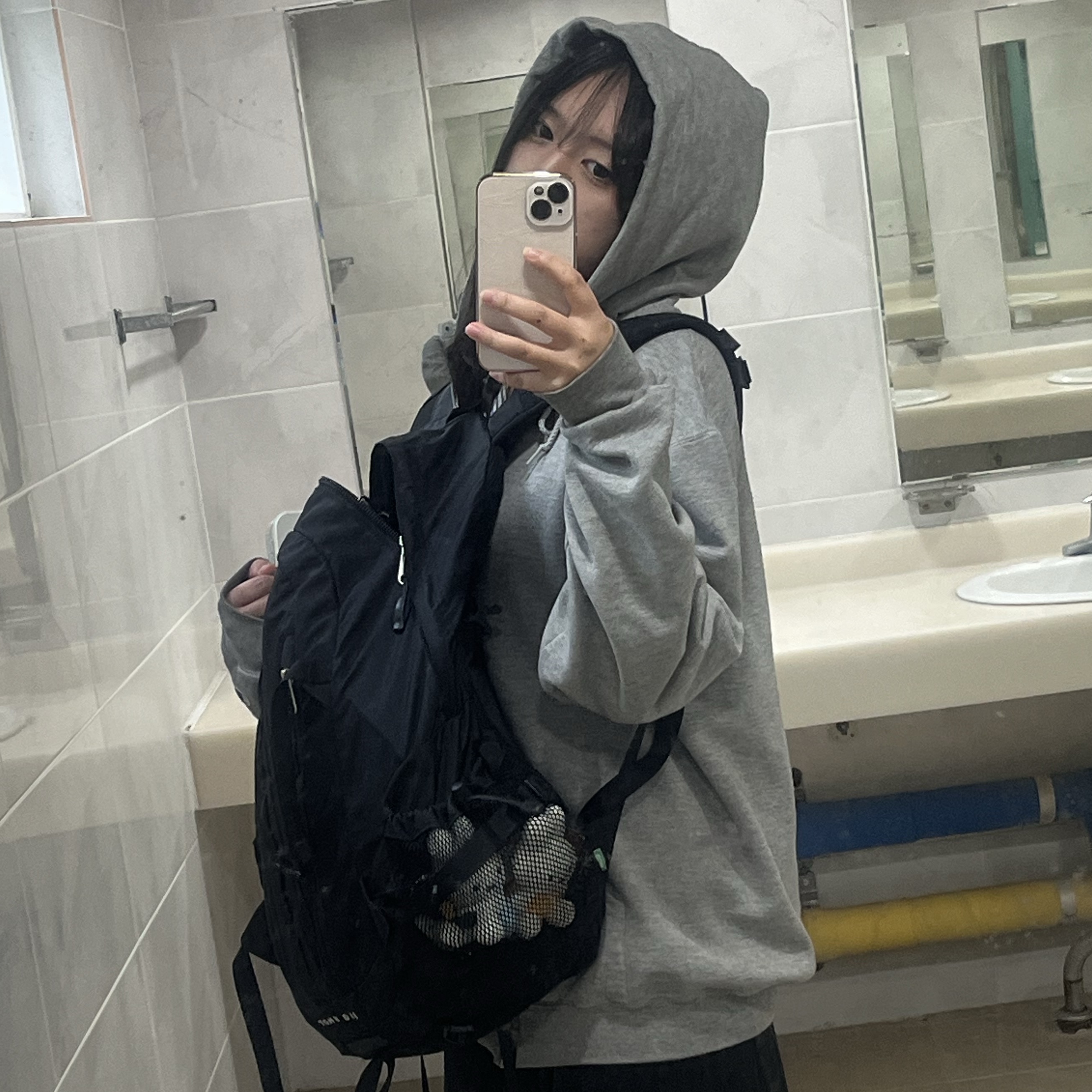 The North Face Big Shot Black 착용 스타일 - 3