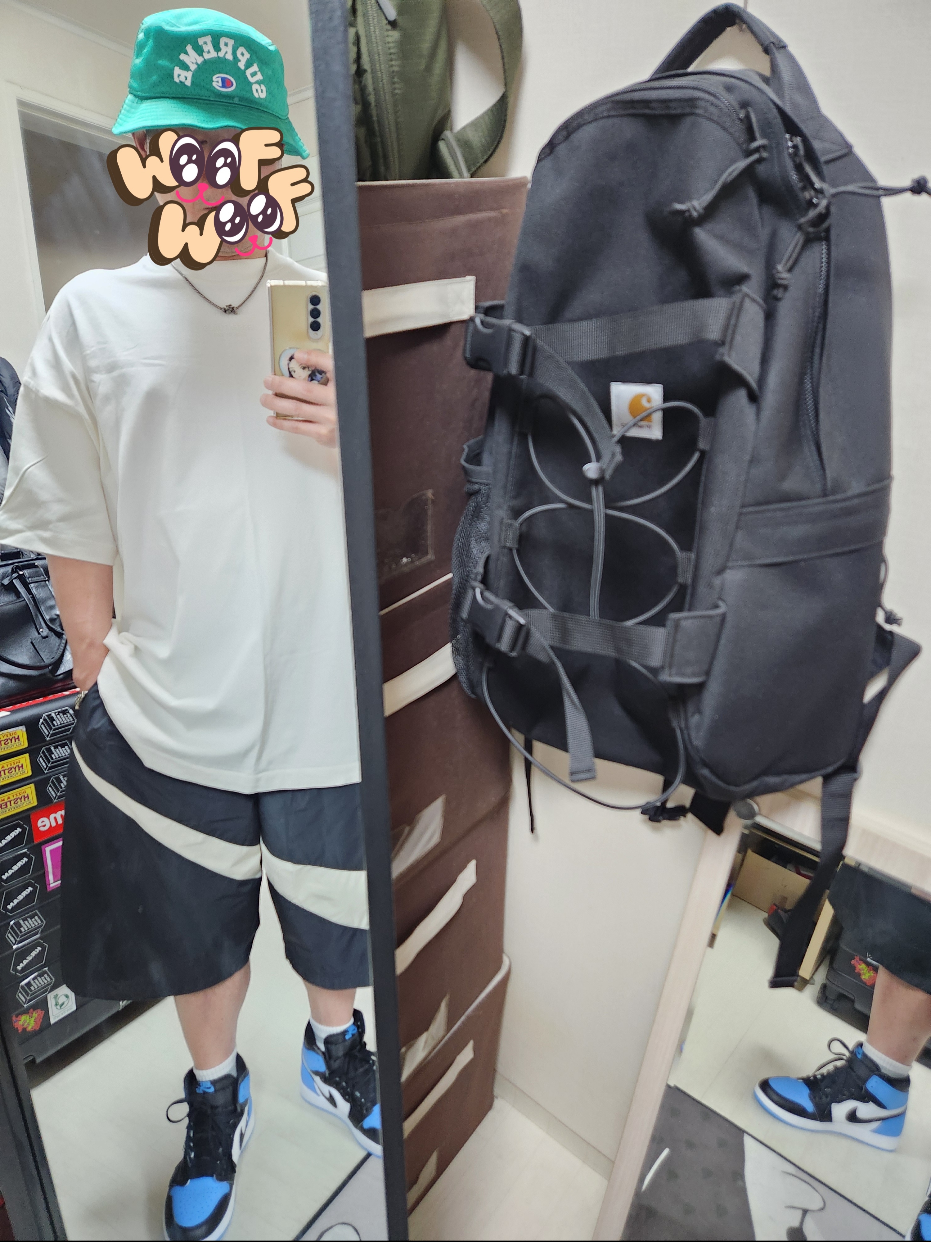 Jordan 1 Retro High OG University Blue, Nike NSW Swoosh Woven Shorts Black - Asia ์ฐฉ์ฉ ์คํ์ผ