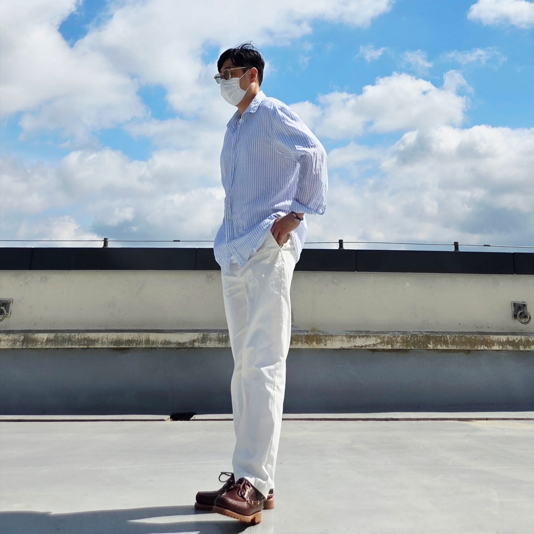 Timberland Classic 3-Eye Boat Shoes Brown - Wide 착용 스타일 - 2