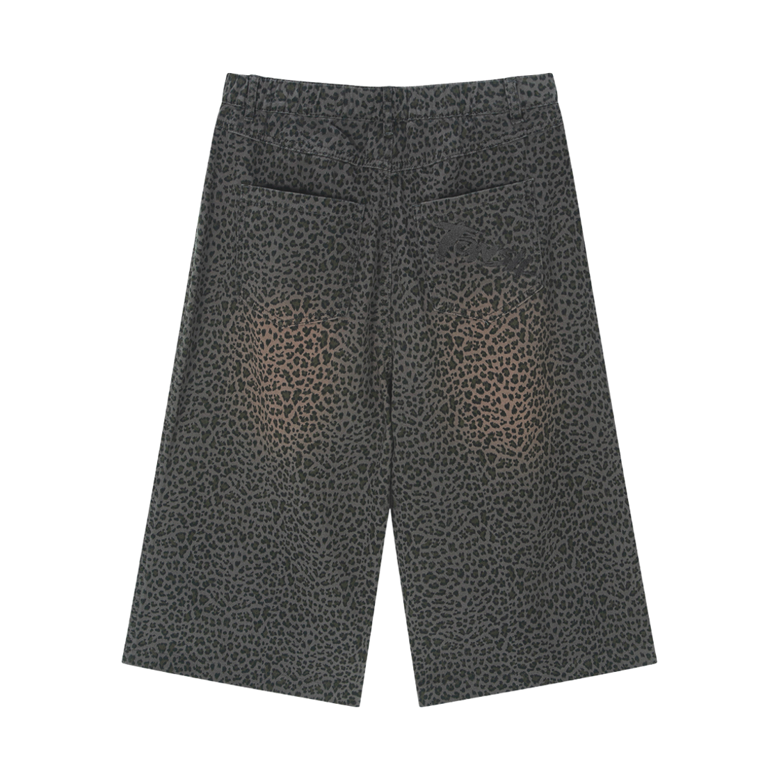 톤슬 워싱 레오파드 버뮤다 팬츠 차콜(TONSIL Washed Leopard Bermuda Pants Charcoal) - 2