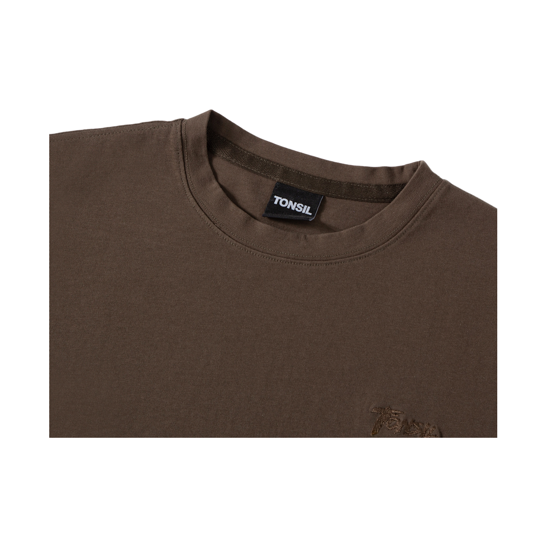 톤슬 스프레이 다잉 티셔츠 브라운(TONSIL Spray Dyeing Short Sleeve T-Shirt Brown) - 3