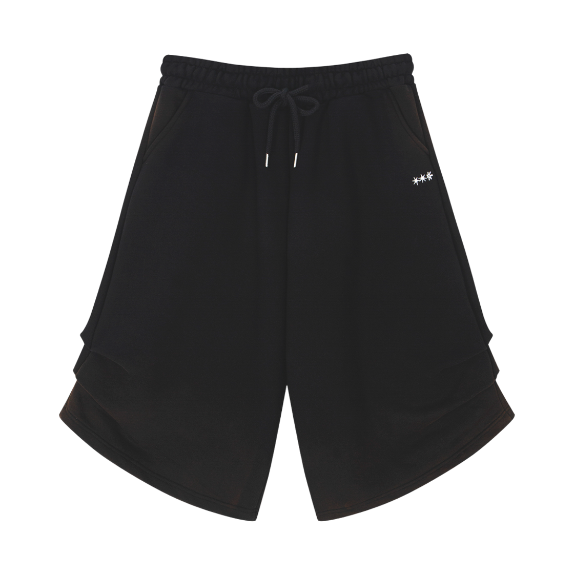 톤슬 핀턱 워싱 롱 버뮤다 팬츠 블랙(TONSIL Pin-Tuck Washed Long Bermuda Pants Black)