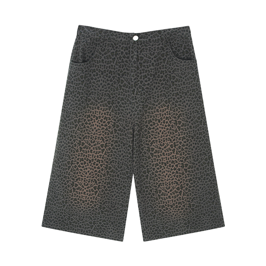 톤슬 워싱 레오파드 버뮤다 팬츠 차콜(TONSIL Washed Leopard Bermuda Pants Charcoal)