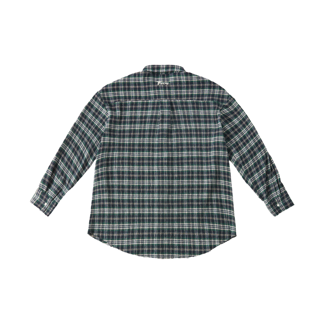 톤슬 데미지 플리츠 오버핏 셔츠 그린(TONSIL Oversized Damaged Pleats Shirt Green) - 2