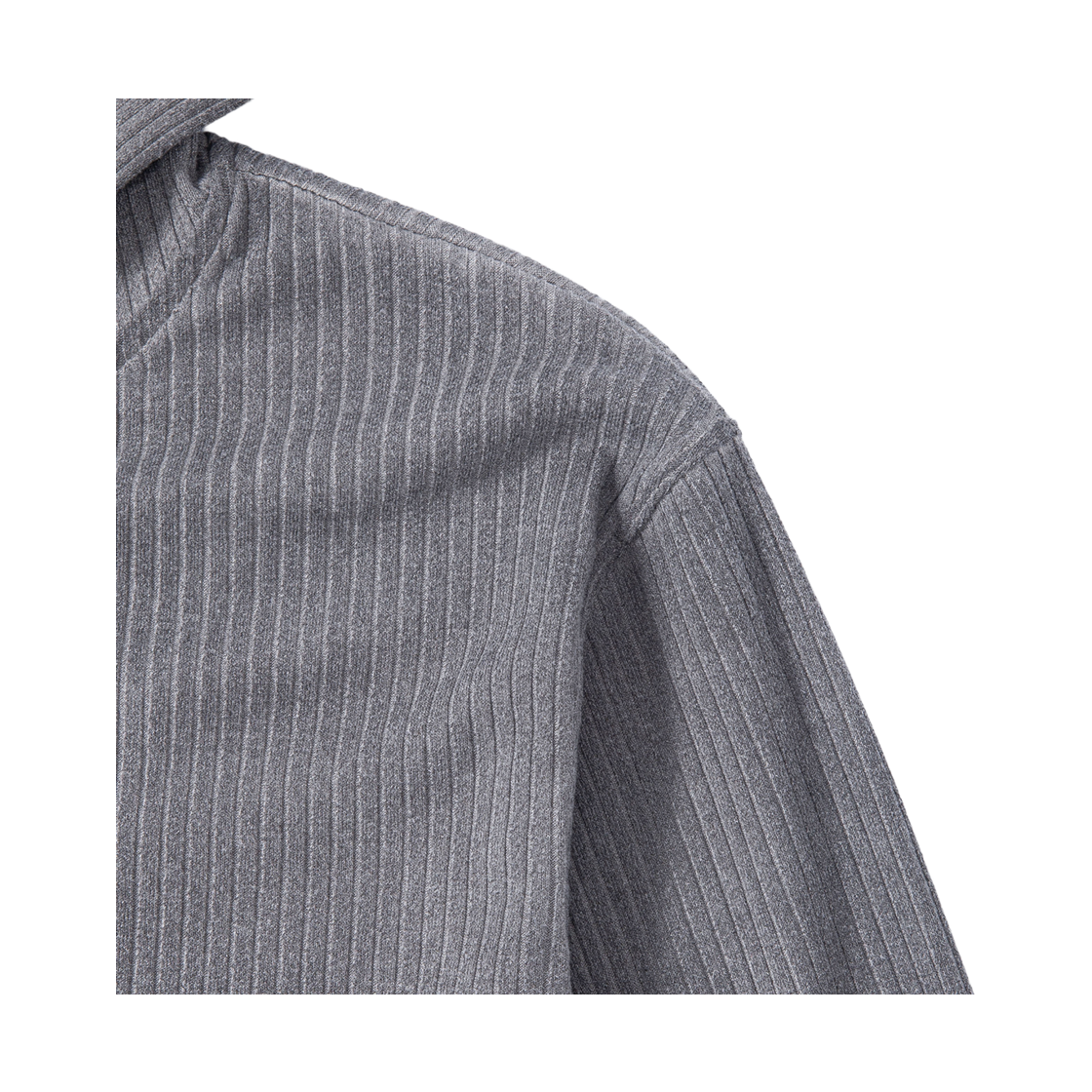 톤슬 더티 워싱 골지 집업 후드 차콜(TONSIL Dirty Washing Ribbed Zip-Up Hoodie Charcoal) - 4