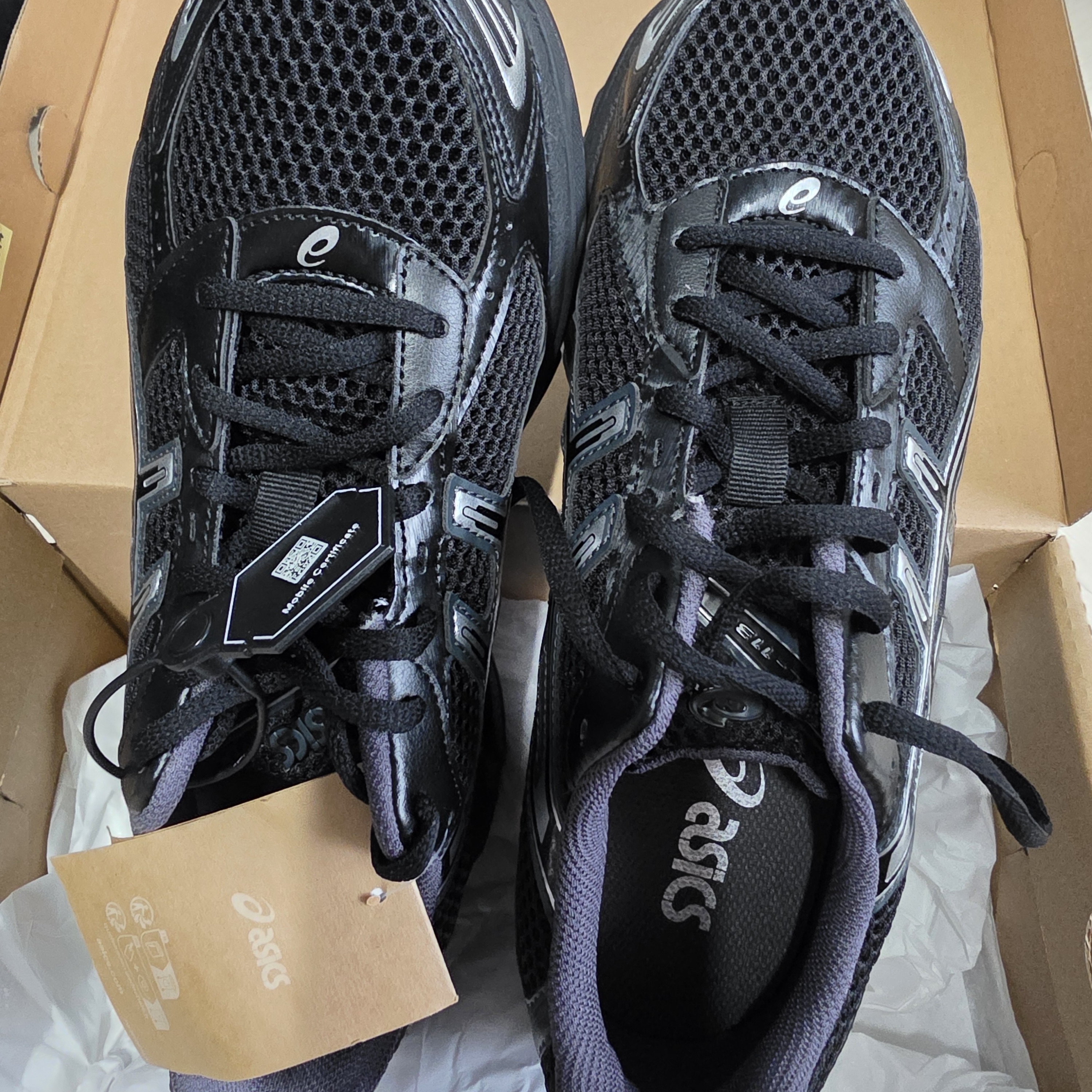 Asics Gel-1130 Black Pure Silver 착용 스타일