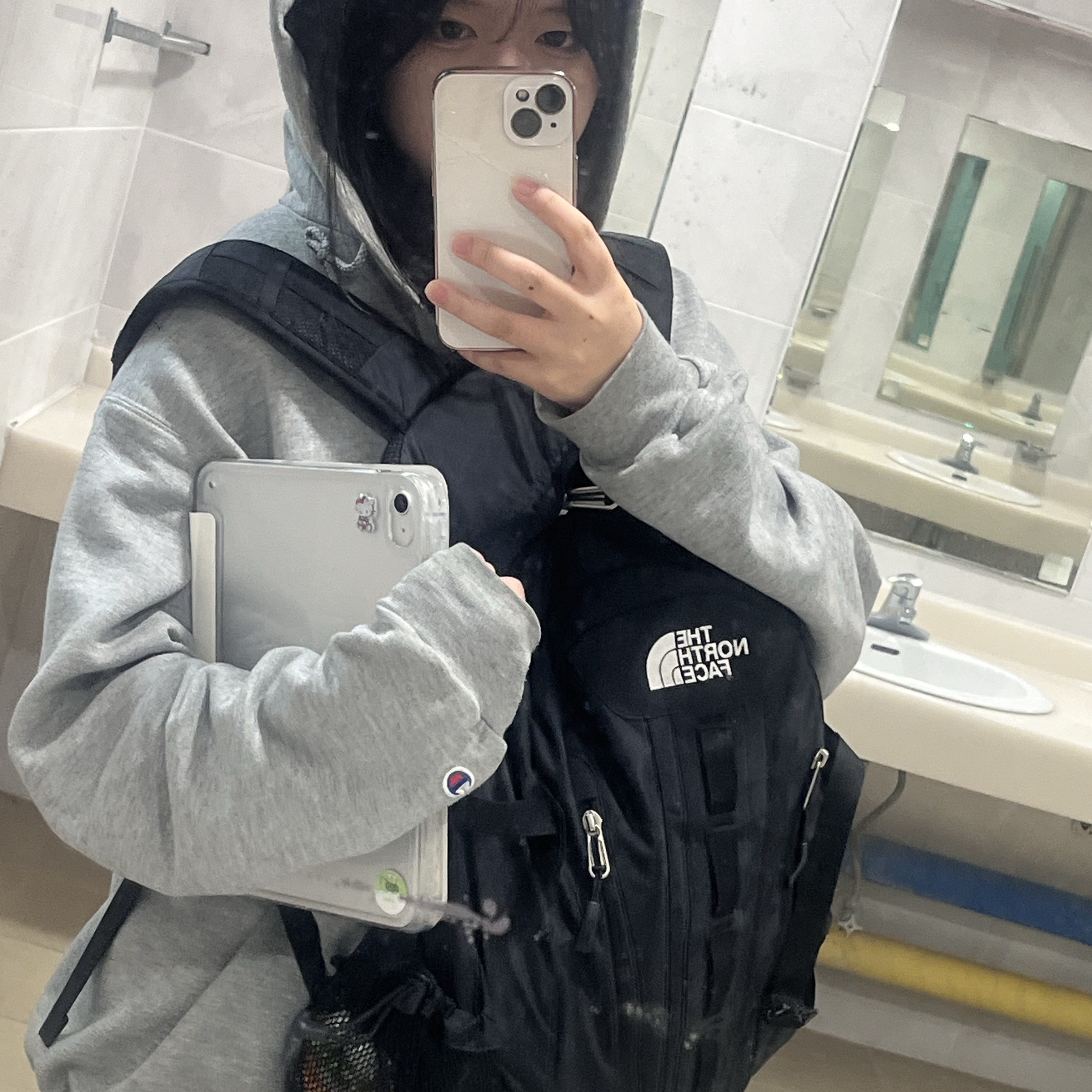 The North Face Big Shot Black 착용 스타일 - 2