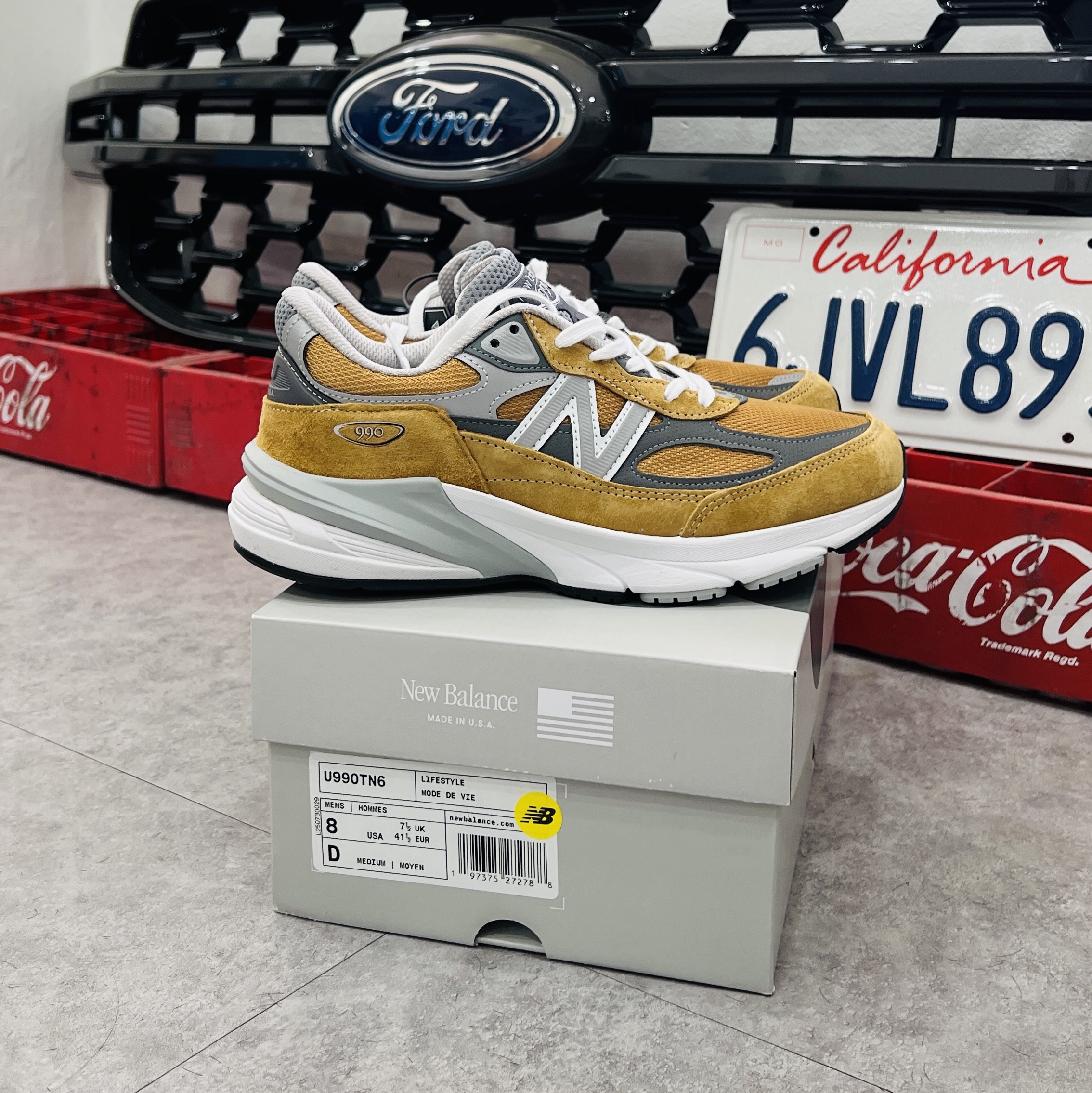 New Balance 990v6 Made in USA Workwear Grey 착용 스타일 - 2