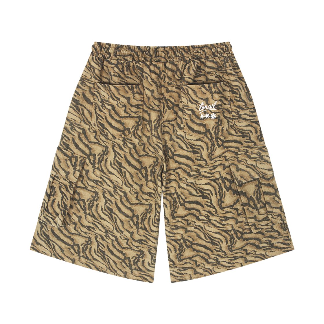 톤슬 타이거 카모 버뮤다 팬츠 베이지(TONSIL Tiger Camo Bermuda Pants Beige) - 2