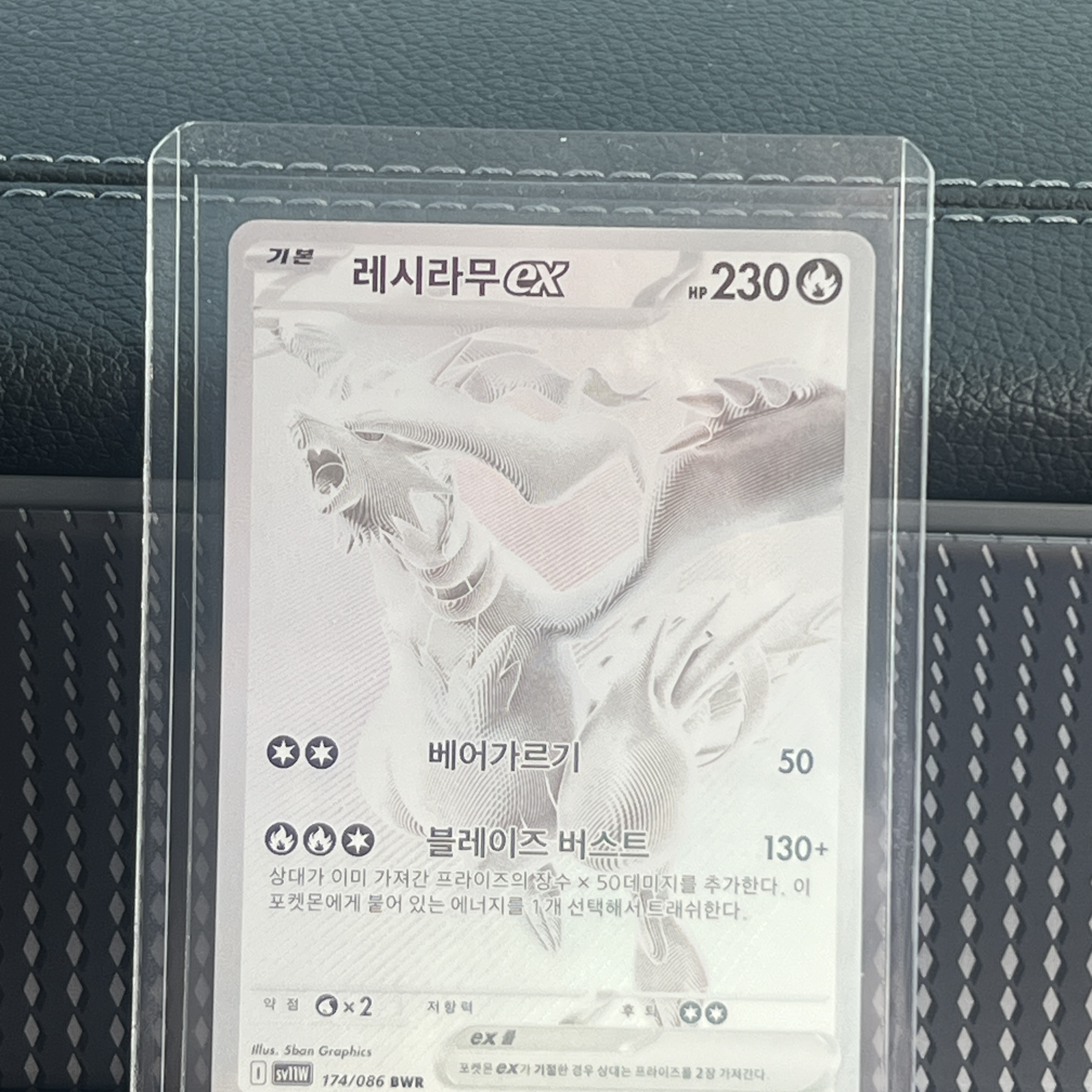 Pokemon TCG Reshiram ex BWR White Flare (Japanese Ver.) 착용 스타일