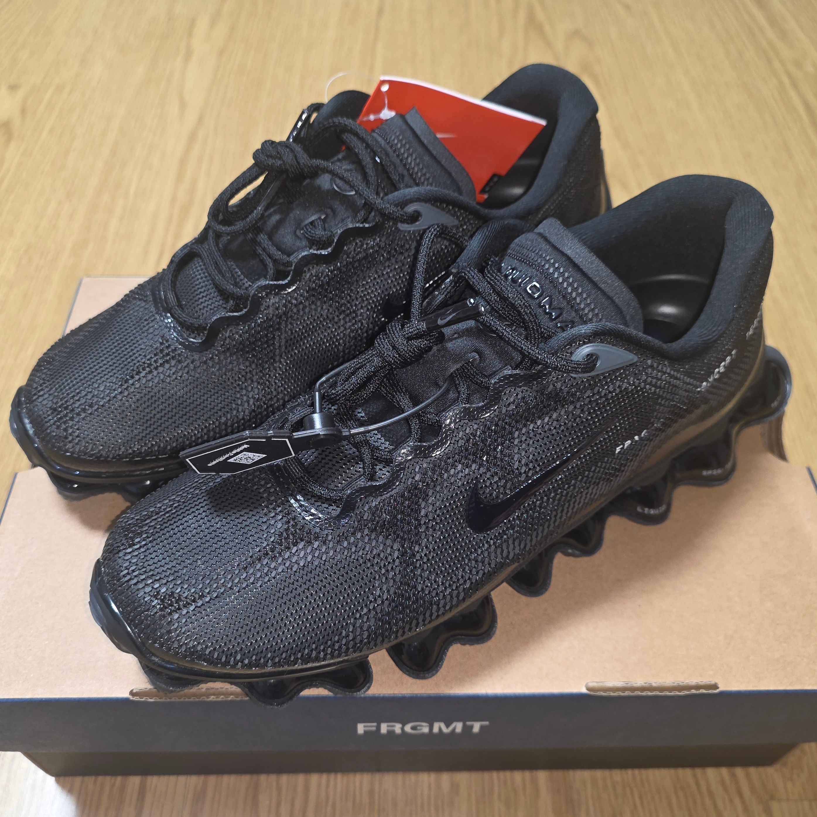 Nike x Fragment Air Liquid Max Black Anthracite 착용 스타일 - 1