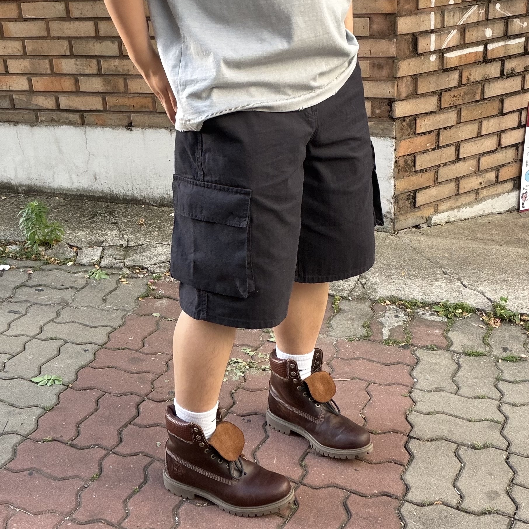 Timberland Premium 6 inch Waterproof Boot Wheat Brown 착용 스타일 - 2