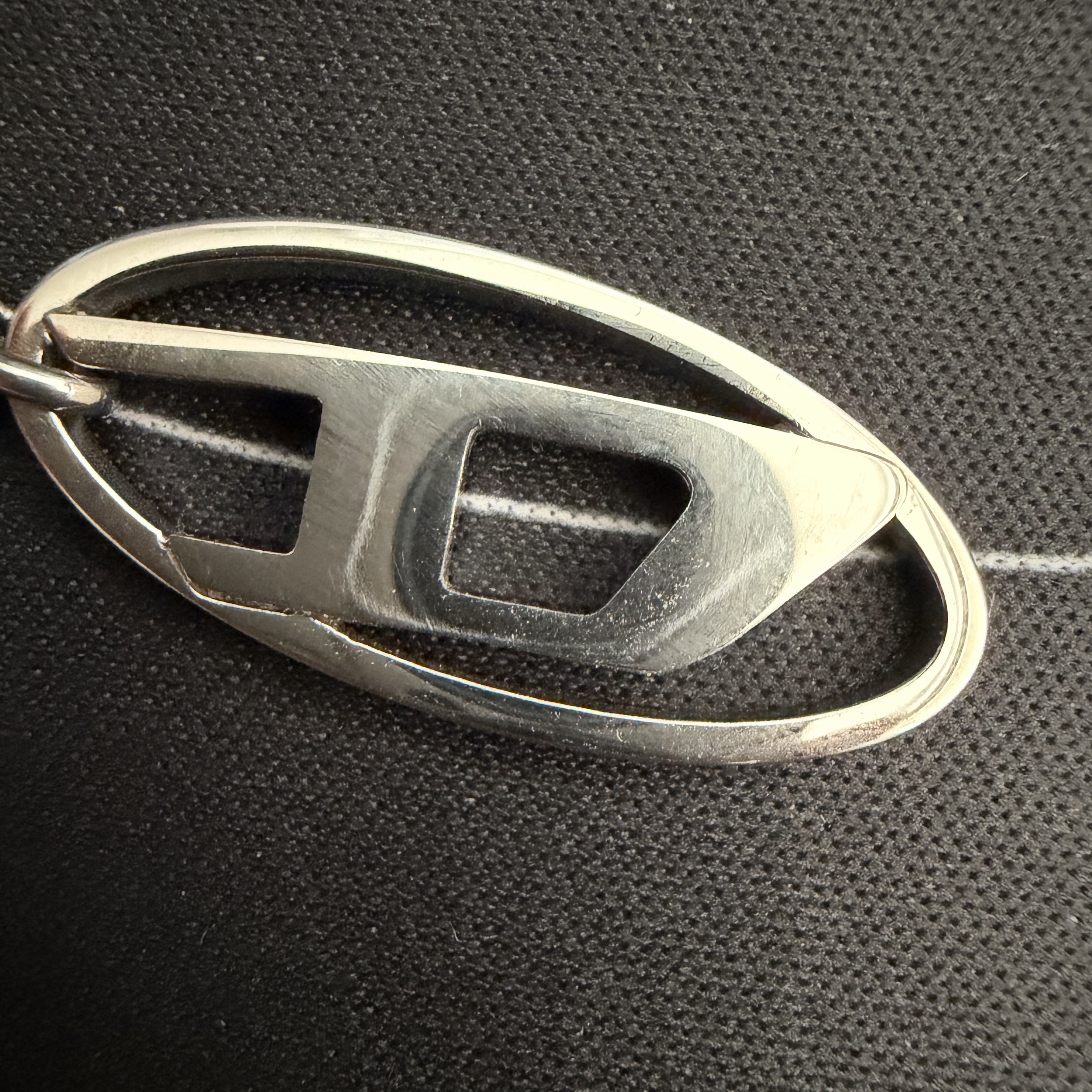 Diesel Dx1534 Stainless Steel Chain Necklace Silver 착용 스타일 - 2