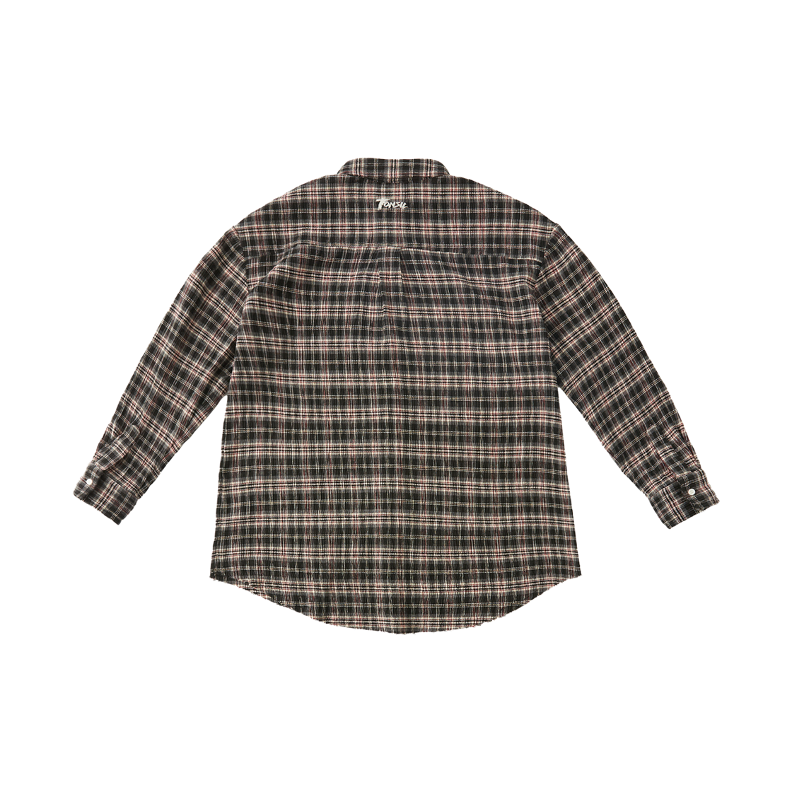 톤슬 데미지 플리츠 오버핏 셔츠 블랙(TONSIL Oversized Damaged Pleats Shirt Black) - 2