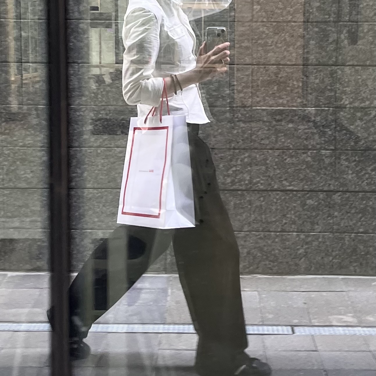 MILLO WOMEN Work Snap Shirts White 착용 스타일