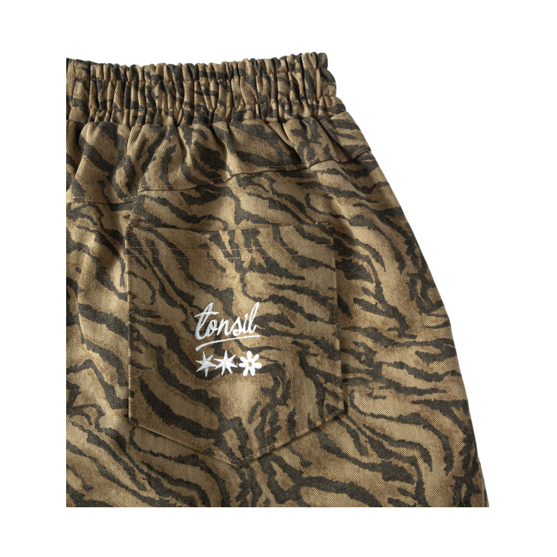 톤슬 타이거 카모 버뮤다 팬츠 베이지(TONSIL Tiger Camo Bermuda Pants Beige) - 6