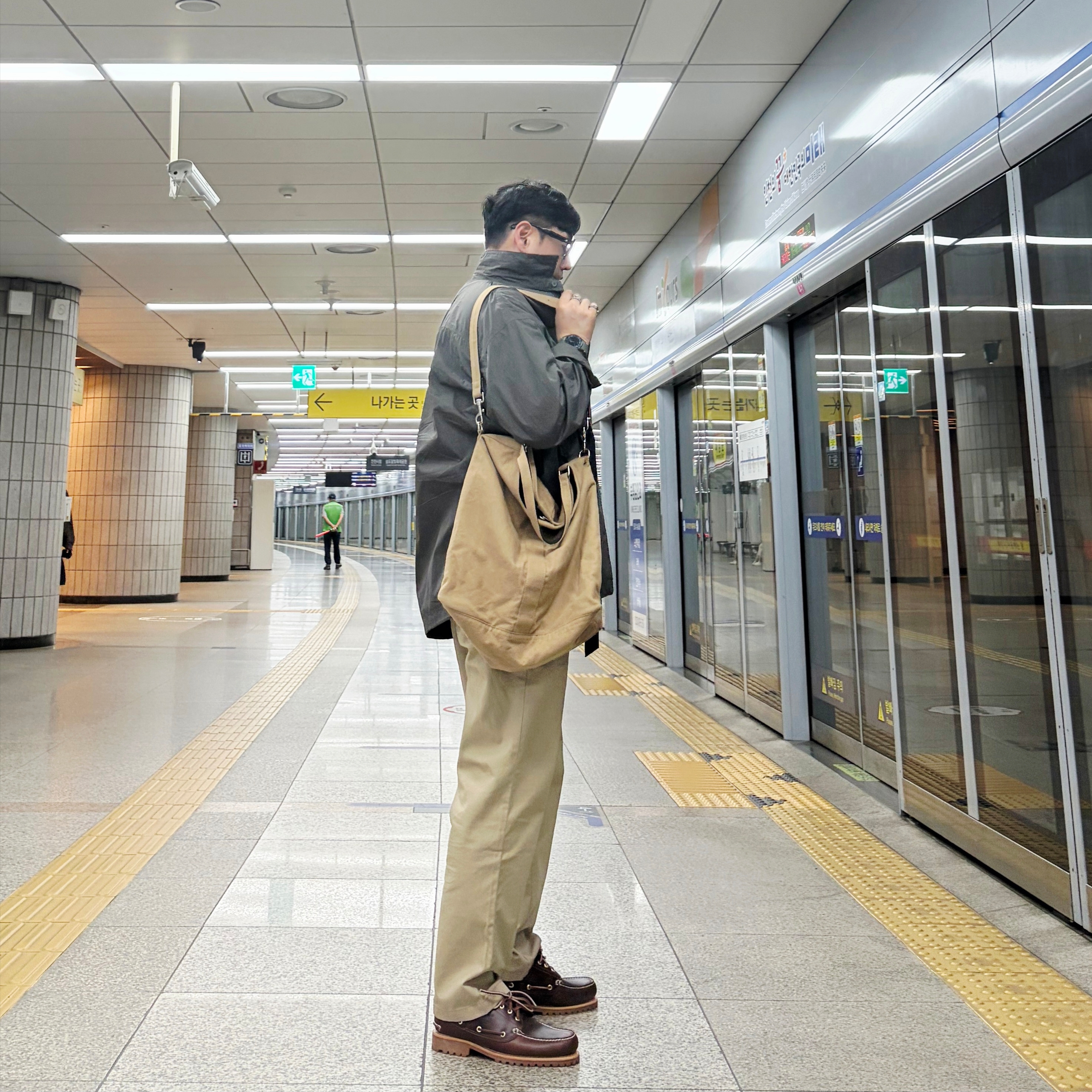 Timberland Classic 3-Eye Boat Shoes Brown - Wide 착용 스타일