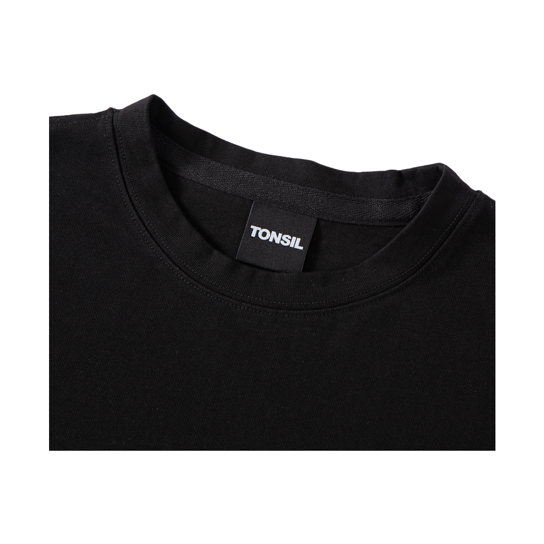톤슬 스프레이 다잉 티셔츠 블랙(TONSIL Spray Dyeing Short Sleeve T-Shirt Black) - 3