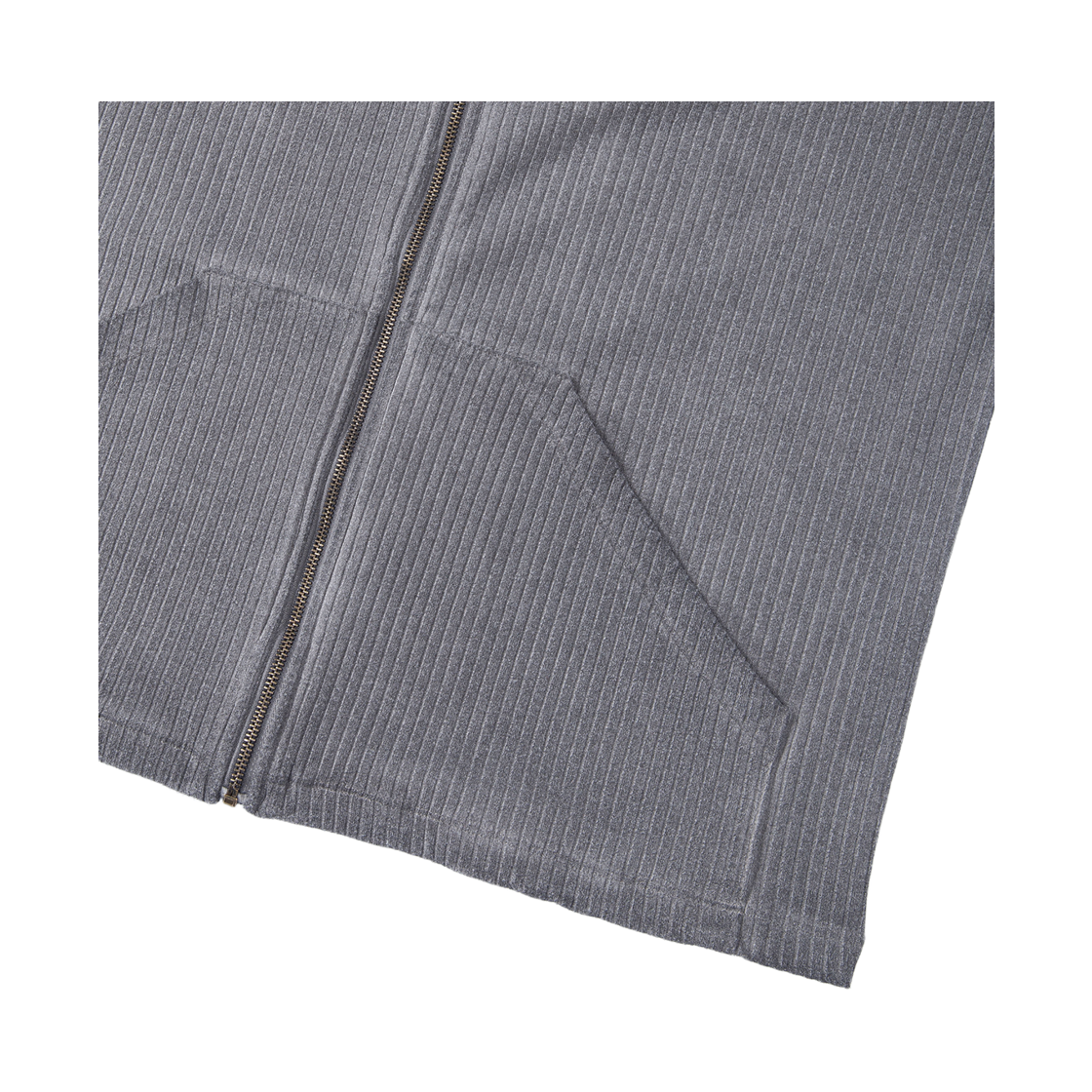 톤슬 더티 워싱 골지 집업 후드 차콜(TONSIL Dirty Washing Ribbed Zip-Up Hoodie Charcoal) - 6