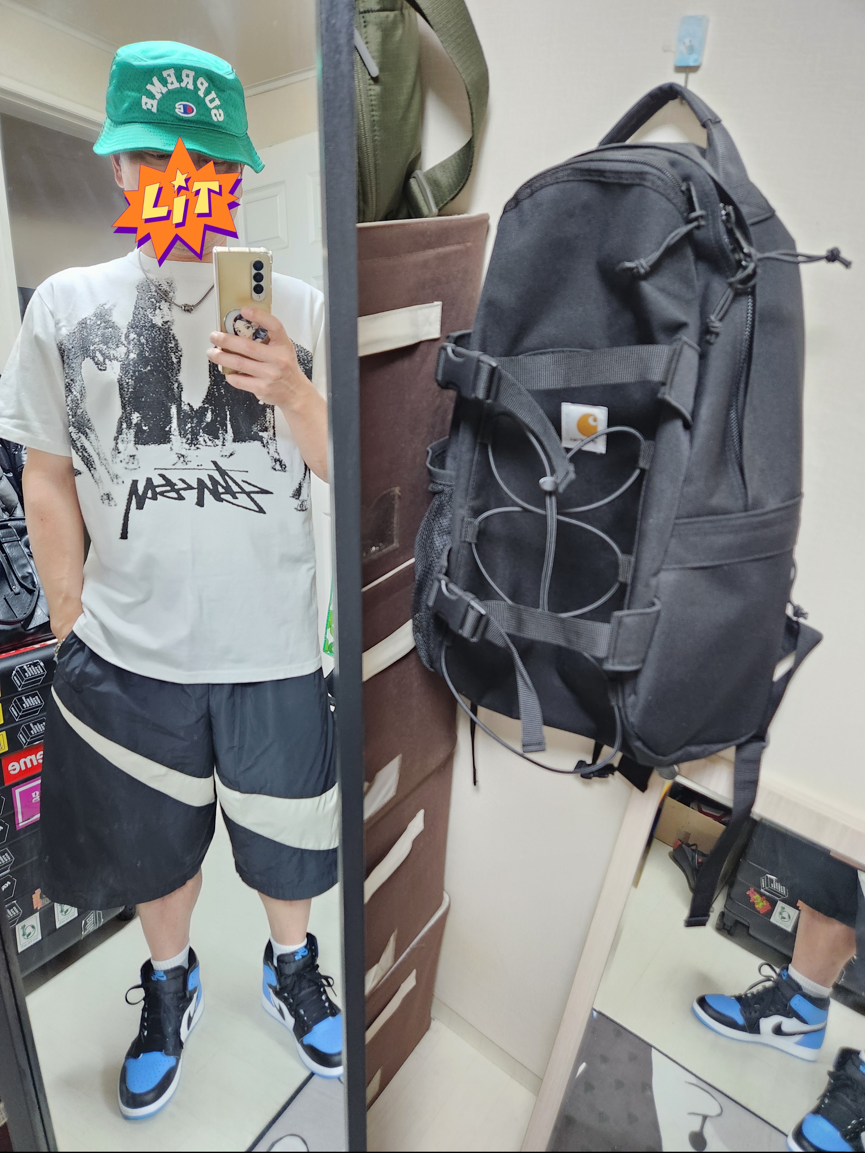 Jordan 1 Retro High OG University Blue, Nike NSW Swoosh Woven Shorts Black - Asia ์ฐฉ์ฉ ์คํ์ผ