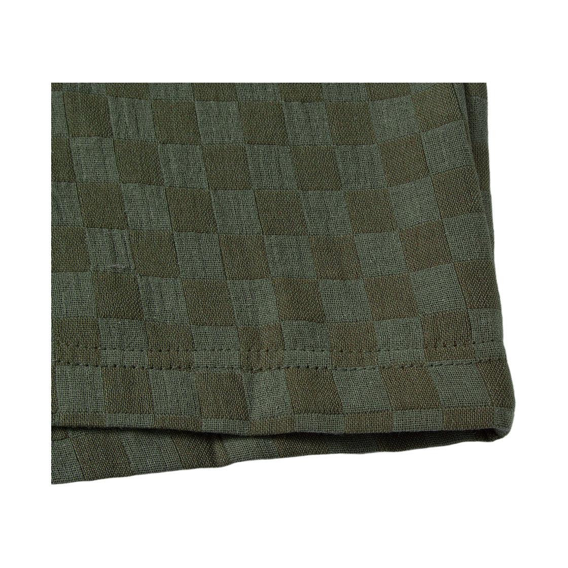 톤슬 체커보드 린넨라이크 버뮤다 팬츠 카키(TONSIL Checkerboard Linen-Like Bermuda Pants Khaki) - 5