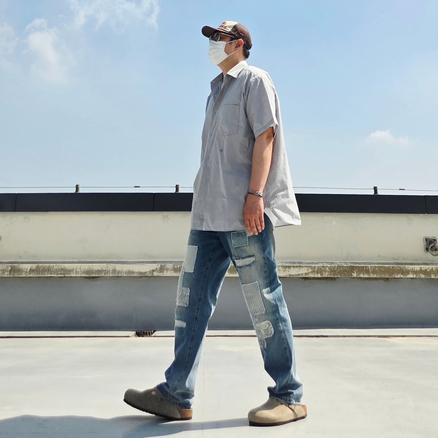 Alex Zono I Dig Running Trucker Hat OG Brown - CapeTown, Gucci Interlocking G Pendant Necklace Silver 착용 스타일 - 4