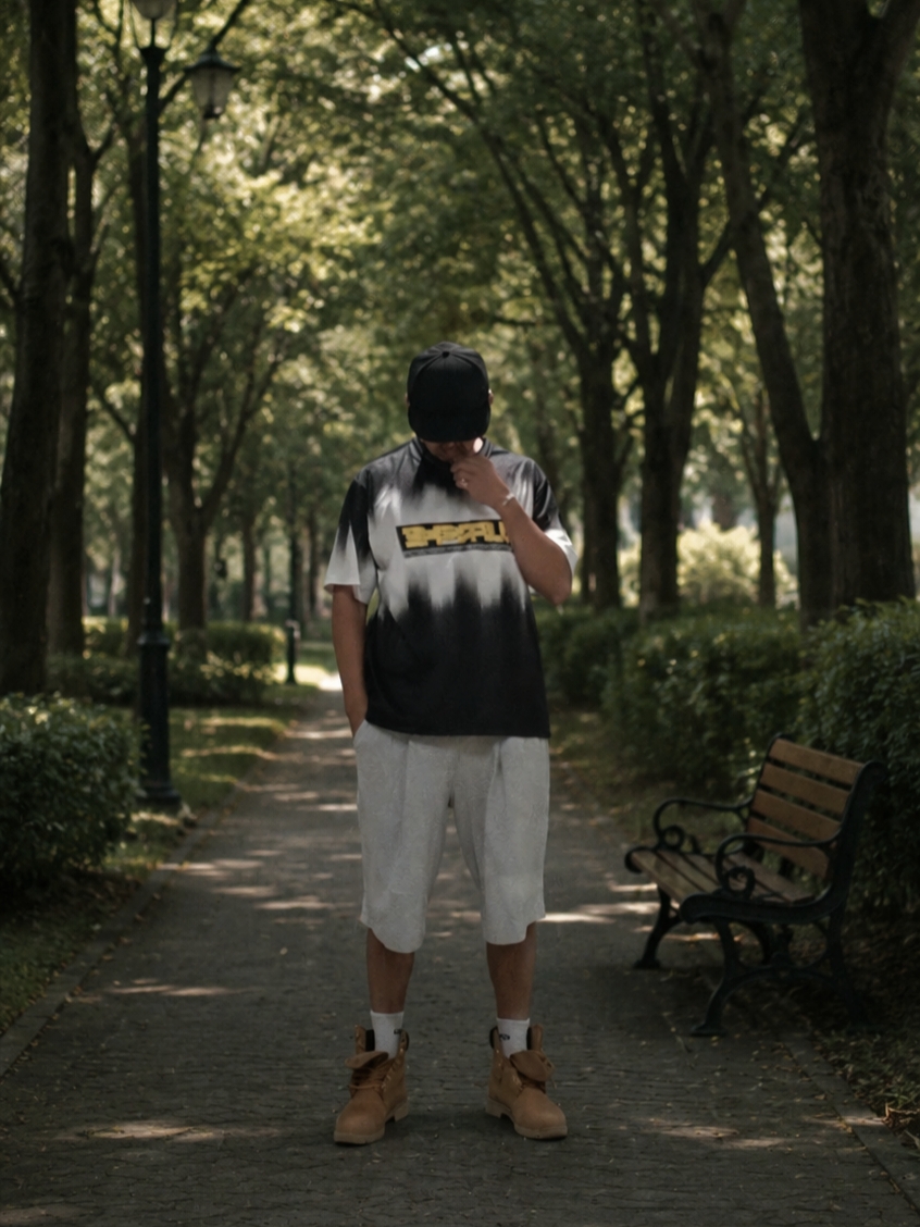 New Era MLB LA Dodgers Basic Fitted Cap Black, Supreme Blur Soccer Jersey Black - 24SS 착용 스타일