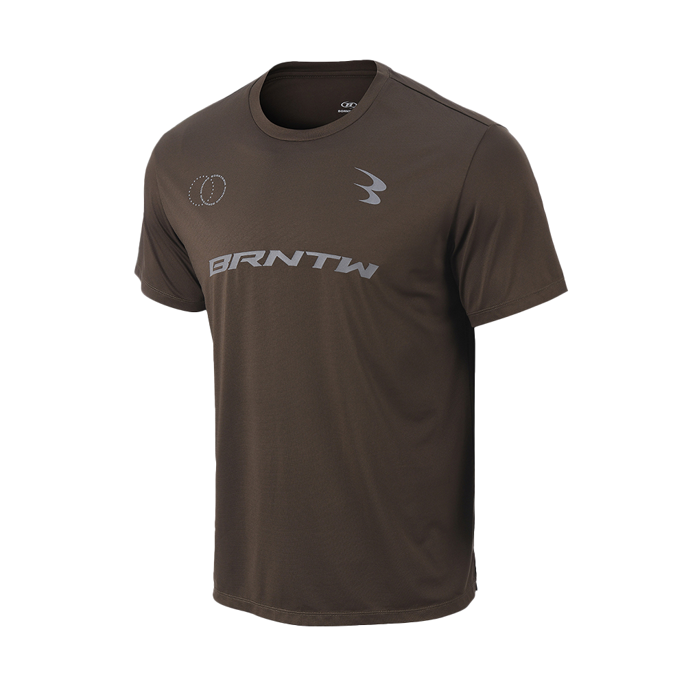 본투윈 커브 B 에어플로우 메쉬 티셔츠 브라운(BORN TO WIN Curve B Airflow Mesh T-Shirts Brown) - 1