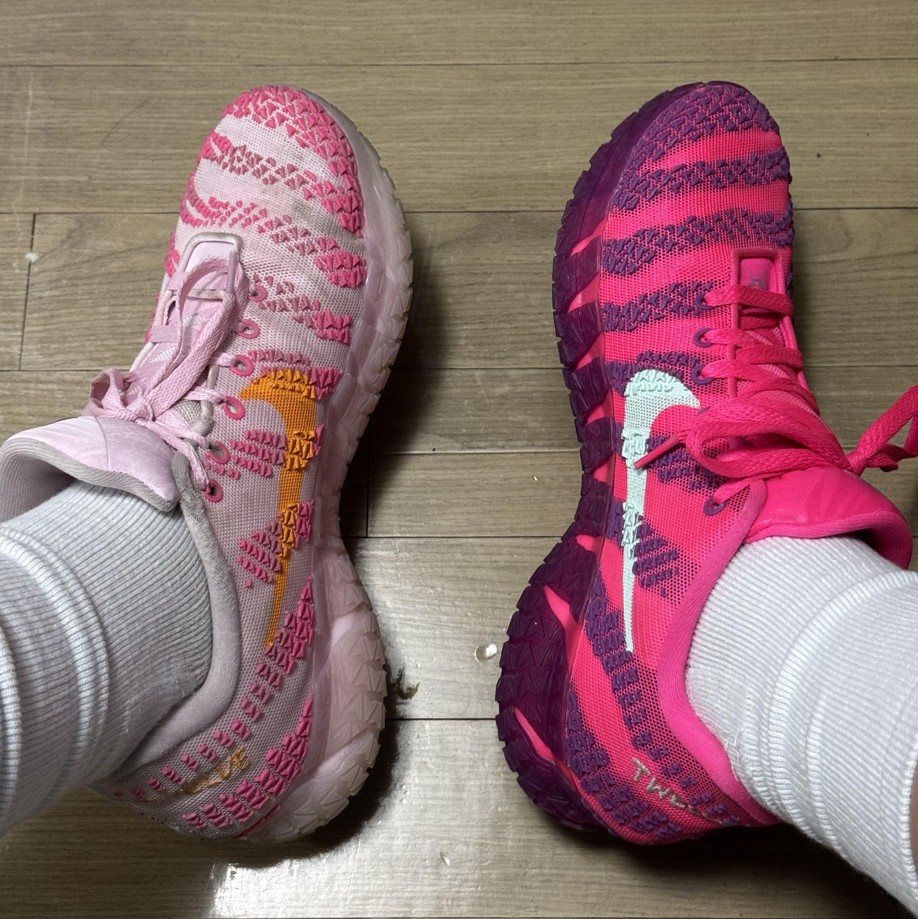 Nike Ja 3 EP Pink Foam Silt Red, Nike Ja 3 EP Max Volume 착용 스타일 - 2