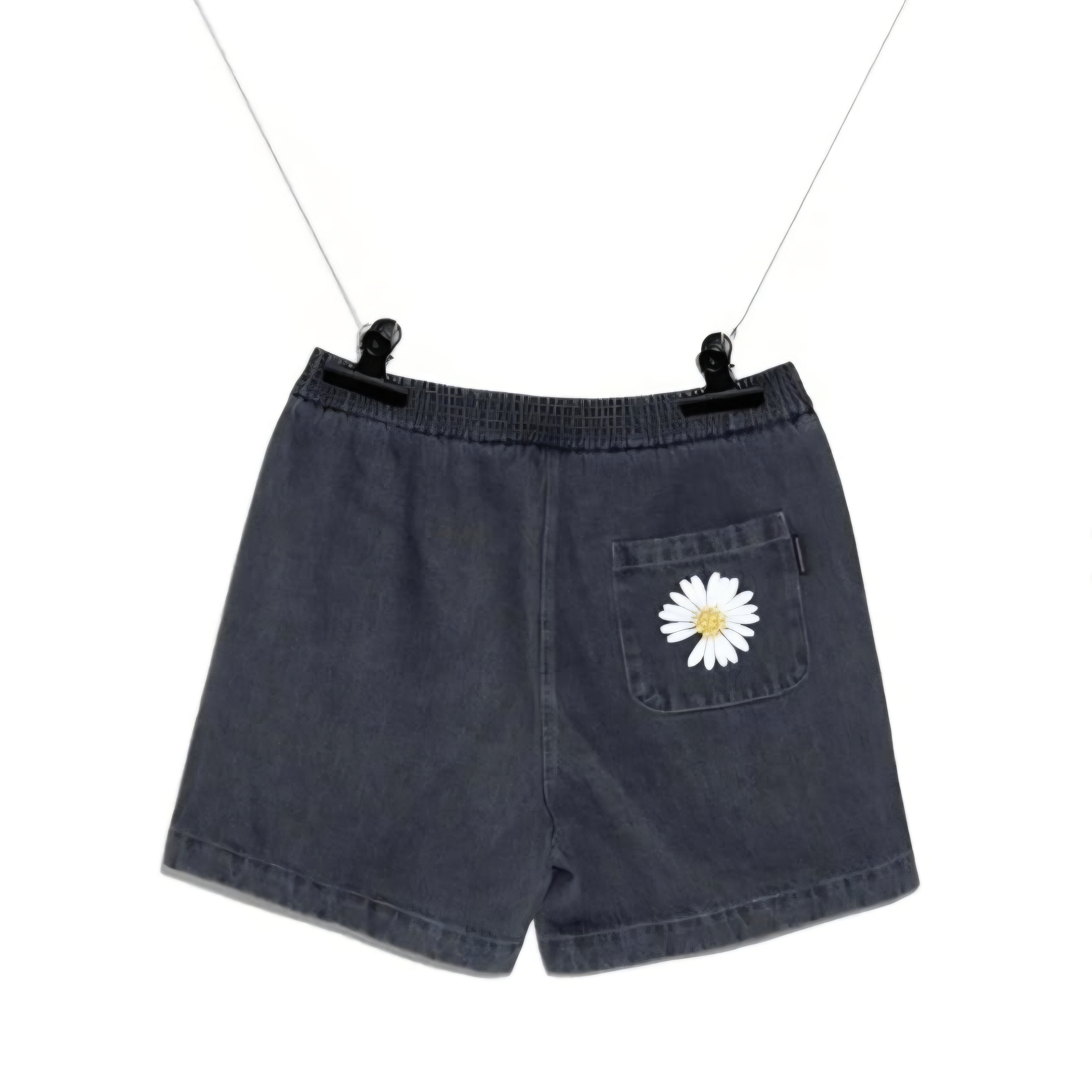 Peaceminusone Denim Shorts #1 Black 착용 스타일