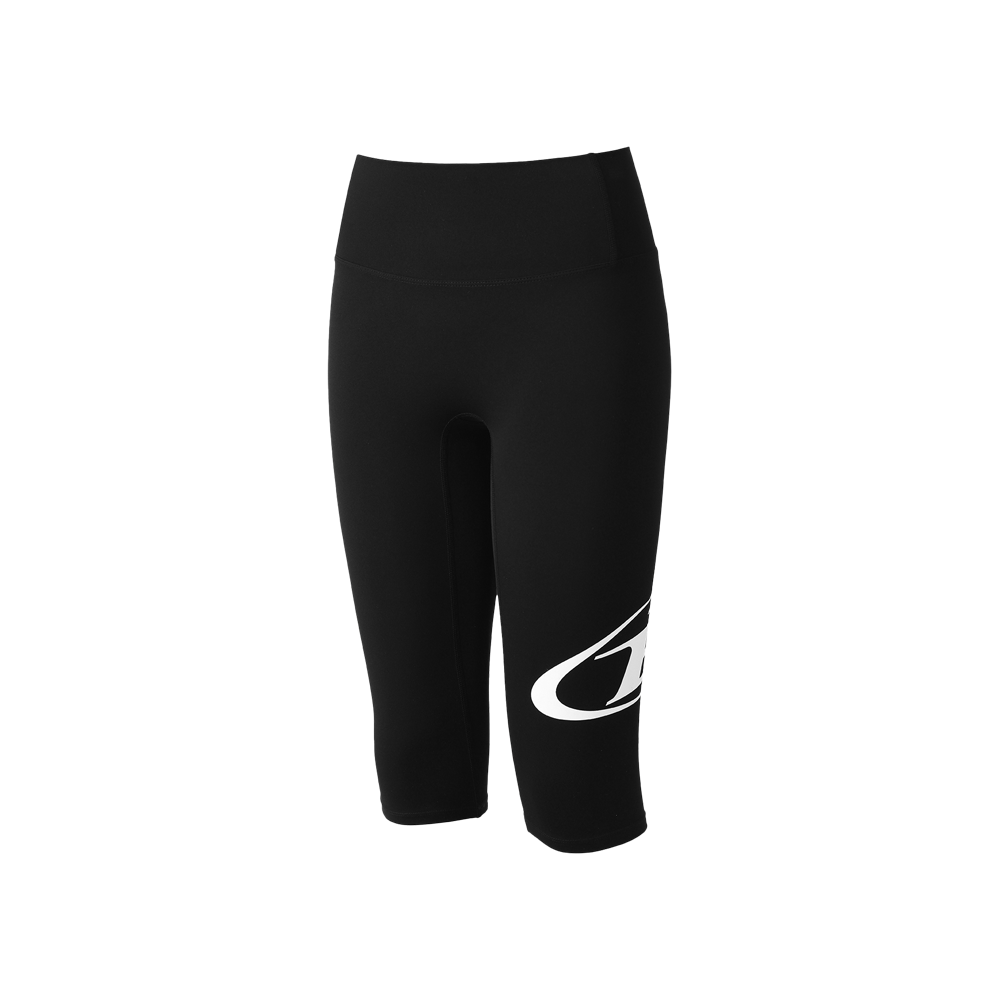 BH1WRP278BK BORN TO WIN W B Logo Capri Leggings Black