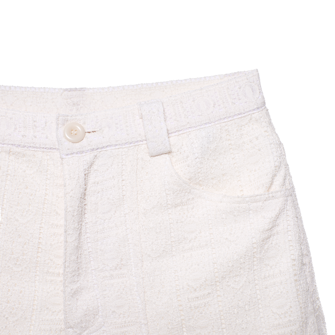 애프터마켓 펀칭 버뮤다 쇼츠 아이보리(aftermarket Punching Bermuda Shorts Ivory) - 4
