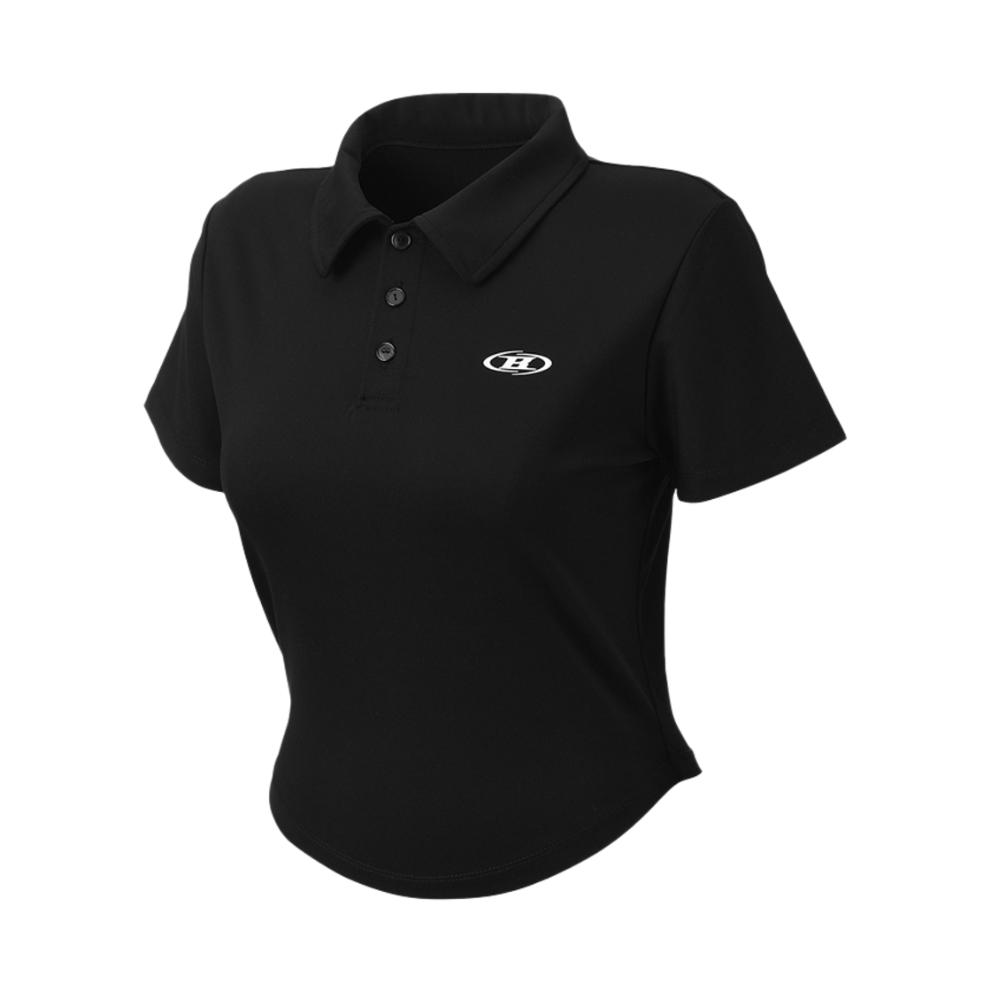 BH1WST244BK BORN TO WIN W Symbol B Stretch Collar T-Shirts Black