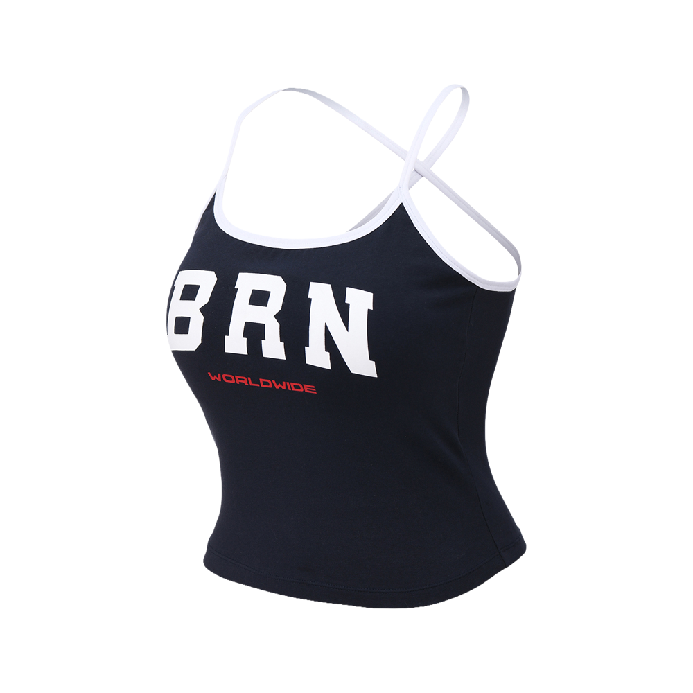 본투윈 W BRN 탱크 브라 탑 네이비(BORN TO WIN W Brn Tank Bra Top Navy)