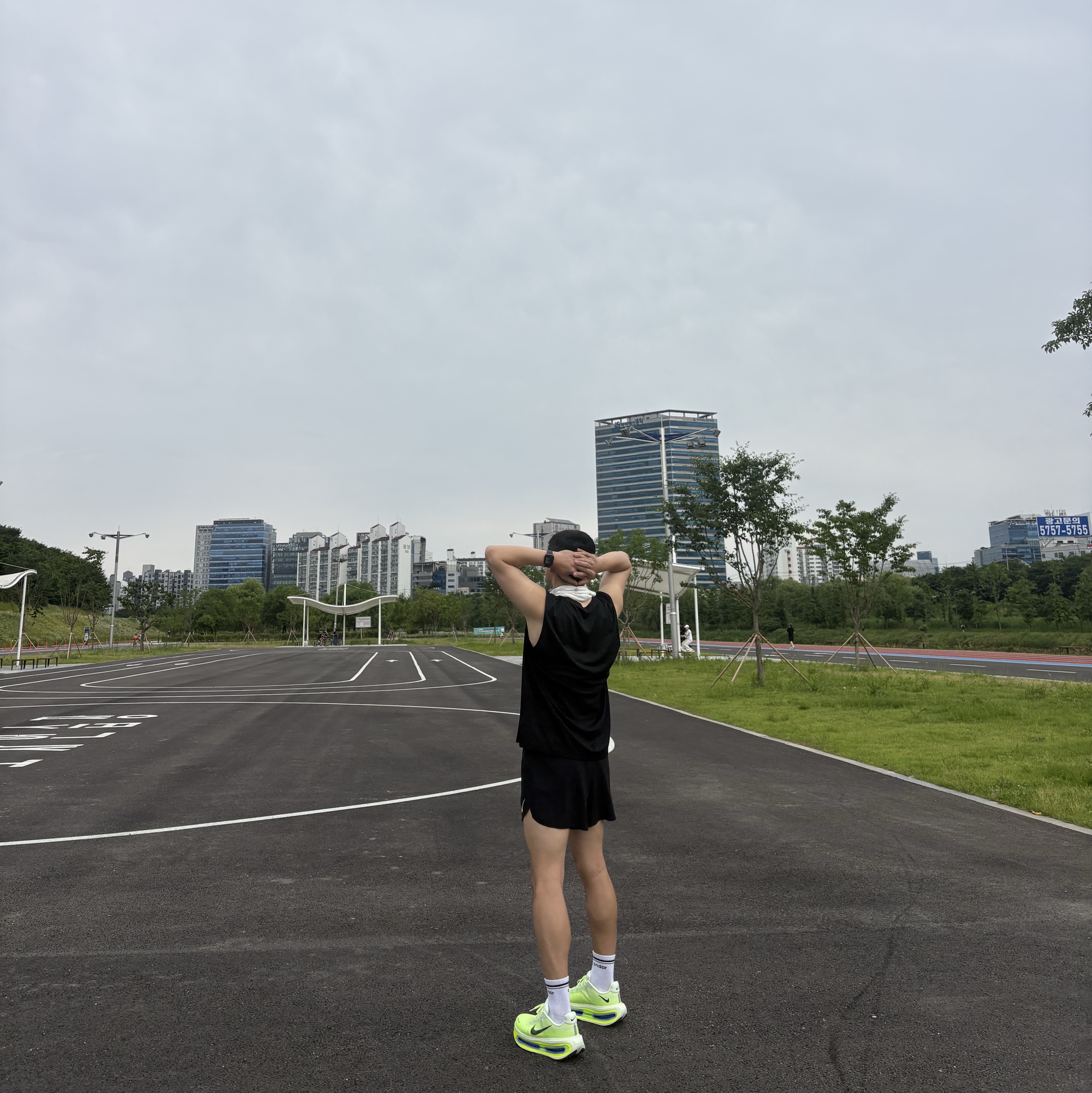 Nike Vomero Premium Volt Tint Sapphire, Nike Dri-Fit Legend Sleeveless Fitness T-Shirt Black - Asia 착용 스타일