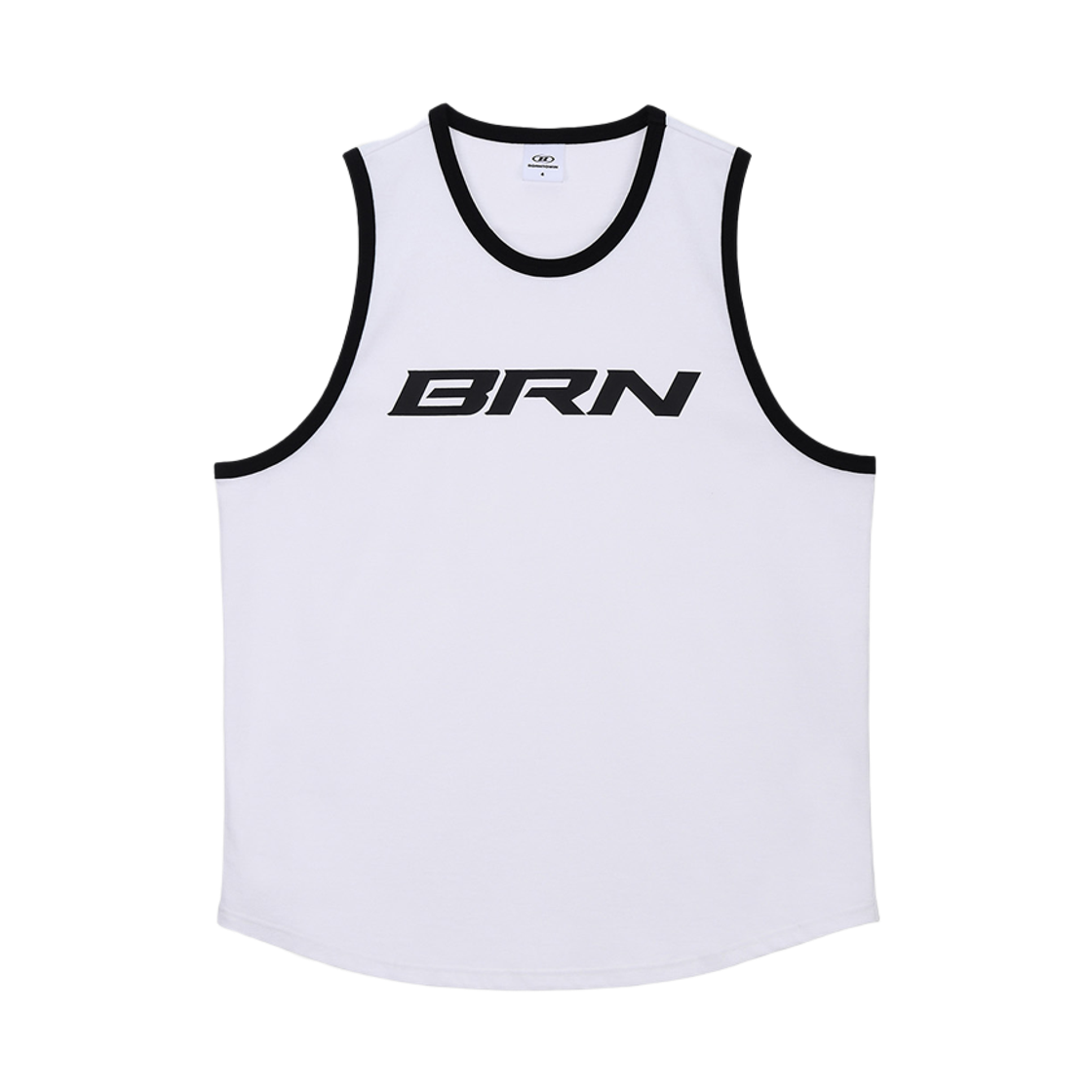 BH1MXT257WH BORN TO WIN Brn Comfort Fit Sleeveless White