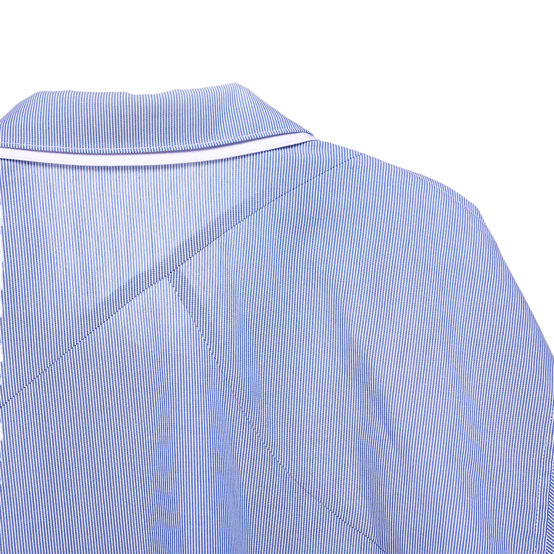 애프터마켓 블루 스트라이프 집업 셔츠(aftermarket Blue Stripe Zip-Up Shirt) - 3
