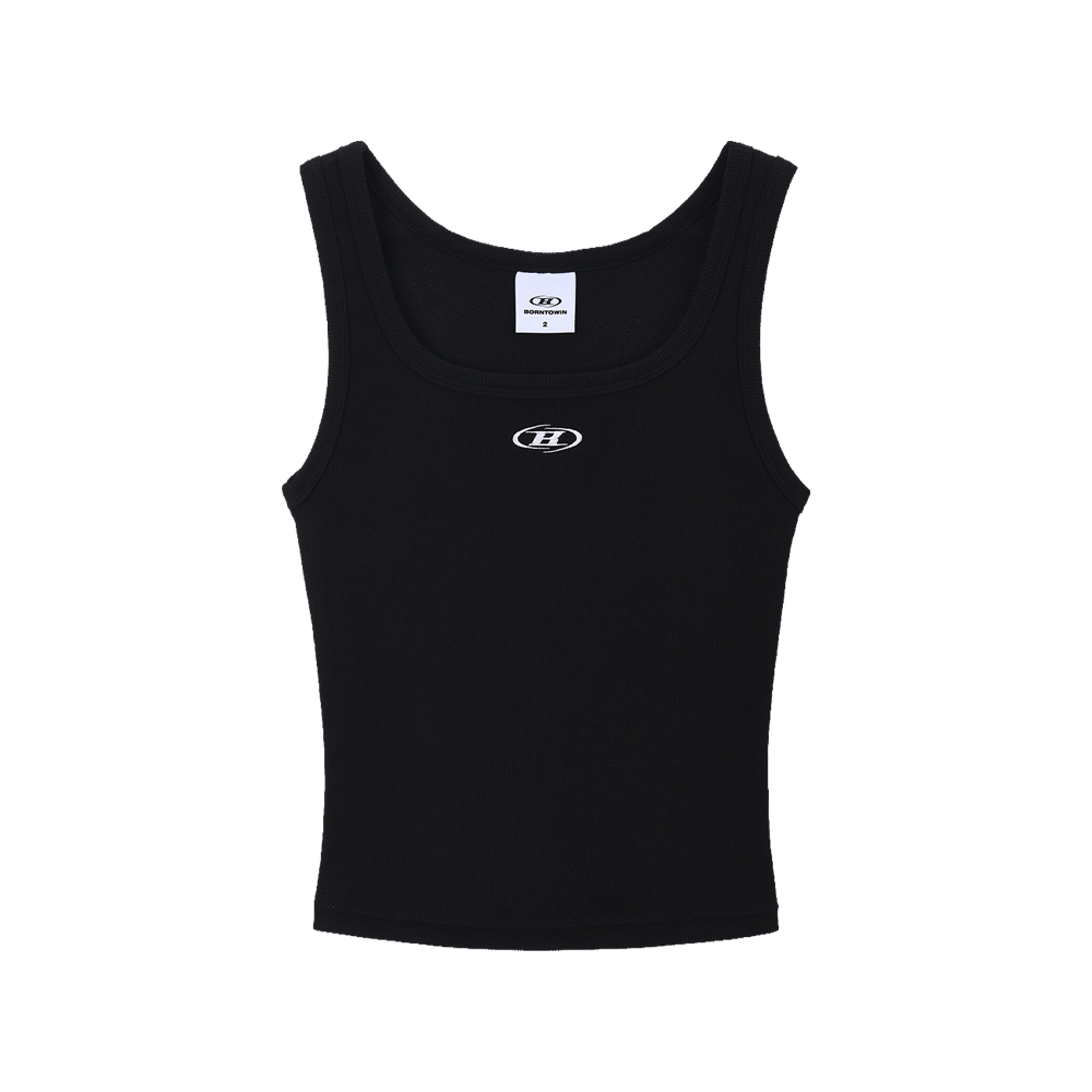 본투윈 W 심볼 B 에센셜 슬리브리스 블랙(BORN TO WIN W Symbol B Essential Sleeveless Black)